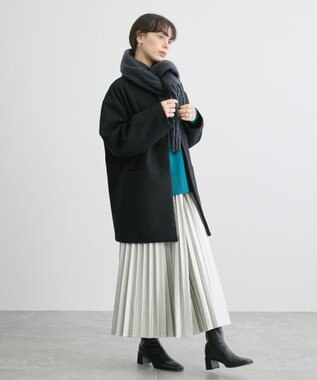 AMERICAN HOLIC リサイクル中空糸ノーカラーコート Black