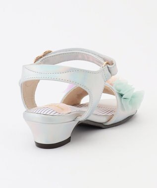 ANY KIDS フラワー ヒール サンダル オーロラ