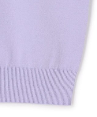 23区 【先行予約】セミマットフリゼ リラクシー ニット Tシャツ ライラック系