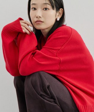 AMERICAN HOLIC バイパチモックネックニットプルオーバー Red