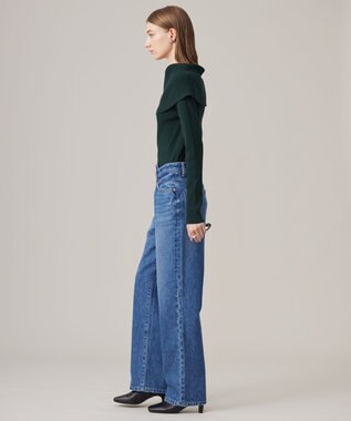 ICB 【CLASSY.1月号掲載・洗える】ウォーターリサイクルデニム カーブパンツ ブルーデニム系