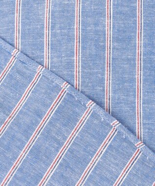 J.PRESS MEN 【WEB・一部店舗限定】コットンリネンストライプシャツ ダルブルー系1