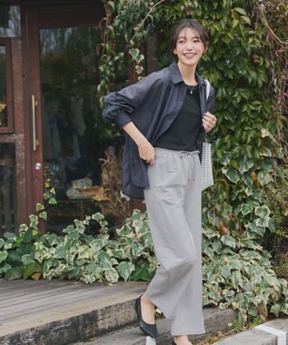 Tiaclasse 【おのののかさん着用】冷凛(ひやりん)カノコカットソーピンタックパンツ グレー