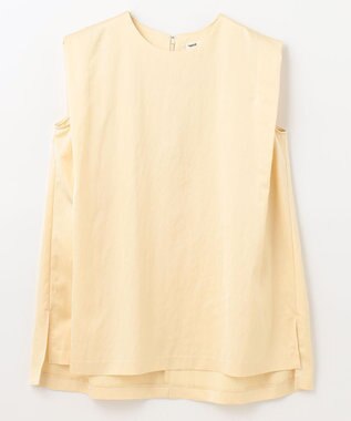 NAVE 【ReNAVE　洗える】グロスサテンブラウス クリーム