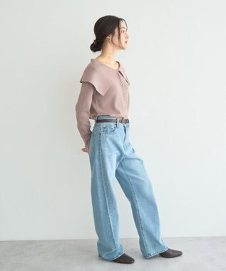 YECCA VECCA 2wayオフショルカラーカーディガン Beige