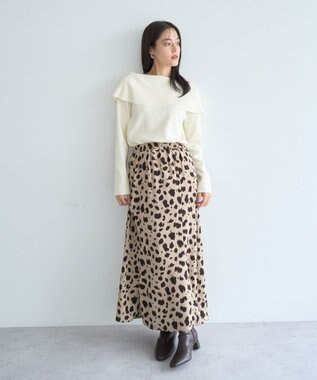 YECCA VECCA 2wayオフショルカラーカーディガン Off White
