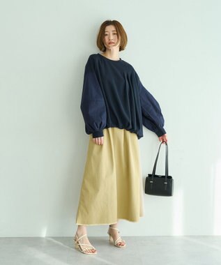 YECCA VECCA アシメバルーンプルオーバー Gray
