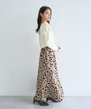 YECCA VECCA 2wayオフショルカラーカーディガン Off White