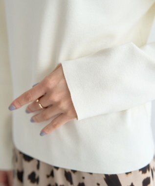 YECCA VECCA 2wayオフショルカラーカーディガン Off White
