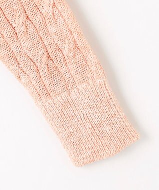 J.PRESS LADIES 【洗える】MIX COLOR SLUB ケーブル ニット ピンク系