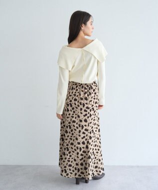YECCA VECCA 2wayオフショルカラーカーディガン Off White