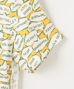 23区GOLF 【WOMEN】【吸水速乾/UVカット】YELL総柄プリントポロシャツ イエロー系5