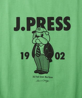 J.PRESS MEN 【AaronChang】【UNISEX】クルーネックTシャツ グリーン系