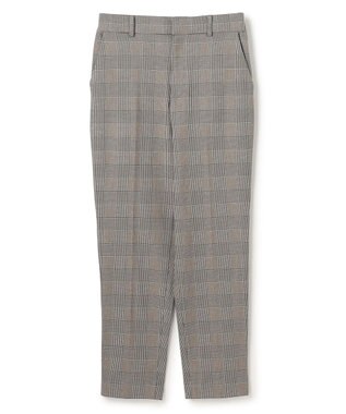 UNFILO 【ウエストゴム/14サイズ展開】beauty warm pants テーパード グレンチェック