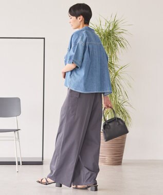 AMERICAN HOLIC Ｗポケットデニムショートシャツ Indigo