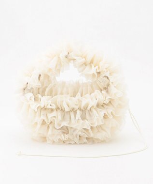 LA BAGAGERIE 【MONICA】シアーチュールドロストバッグ ホワイト