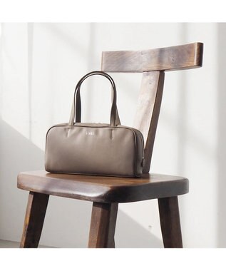 PELLE BORSA レザースモールボストンバッグ Epure 5839 トープ