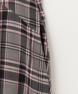 組曲 シアーツイルチェック ワンピース ベージュ系3