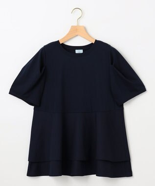 組曲 L シャツコンビティアード カットソー ネイビー系