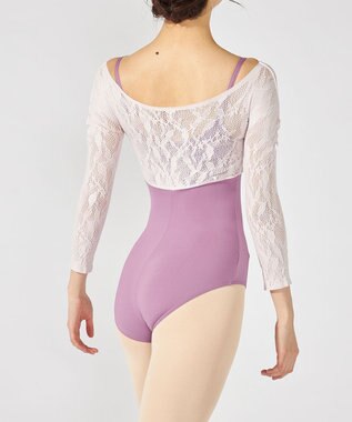 Chacott ７分袖レオタード グレイッシュライラック