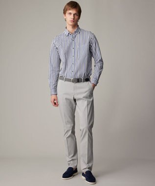 JOSEPH ABBOUD 【ストレッチ・イージーケア】ジャージーストライプシャツ サックスブルー系1