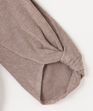 ANY 【洗濯機可】ボリュームスリーブニット モカ