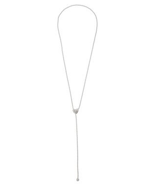 Green Parks ・ＨＡＬＦ　ＴＩＭＥ　Ｙ字ハートネックレス Silver