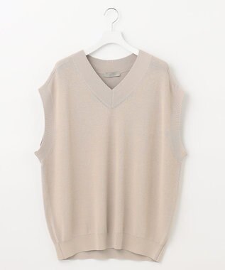 UNFILO MENS イージーケア ニットベスト [23年春夏商品] アイボリー