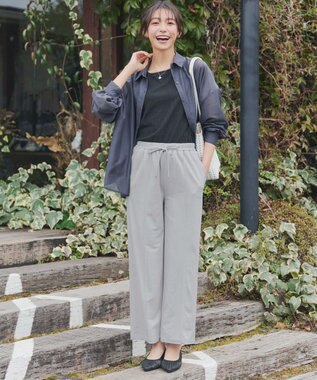 Tiaclasse 【おのののかさん着用】冷凛(ひやりん)カノコカットソーピンタックパンツ グレー