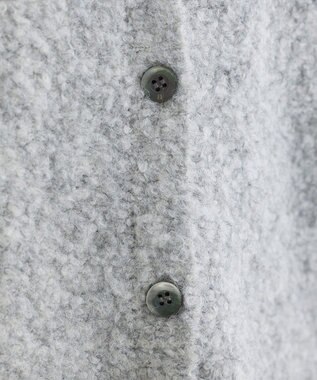 Green Parks ブークレーＶネックミディ丈カーディガン Gray