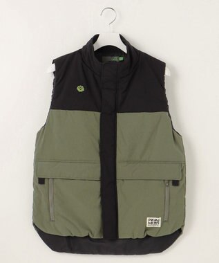 PW CIRCULUS 【手軽に防寒】【MEN】中綿ベスト カーキ系