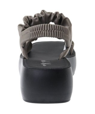 Green Parks ・ｒｉｃｈｂｌｕｅ　ギャザーアツゾコサンダル Black