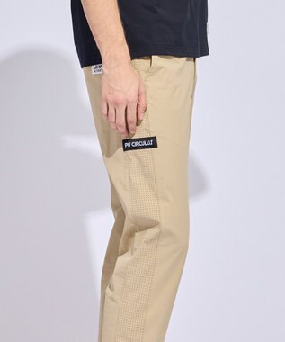 PW CIRCULUS 【MEN】サイドパンチング テーパードパンツ ゴルフ ベージュ系