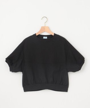 組曲 L 【WEB限定】クールプレーティング天竺スエットライク カットソー ブラック系