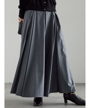 Te chichi ボックスタックフレアスカート グレー