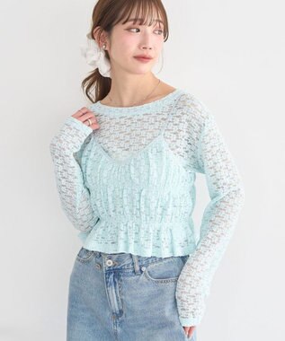 earth music&ecology SET2点カットレースプルオーバー＋ビスチェ