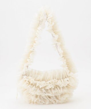 LA BAGAGERIE 【MONICA】シアーチュールドロストバッグ ホワイト