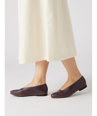 ASICS WALKING ランウォーク レディース 2E 1.5cmヒール レッド系