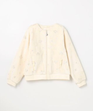 組曲 KIDS 【150-160㎝】スノーフラワー ブルゾン アイボリー