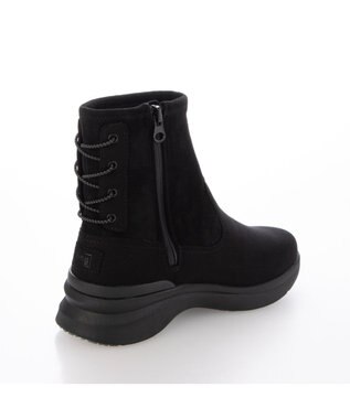 ing <ing>【レイン対応】厚底ストレッチブーツ ブラック