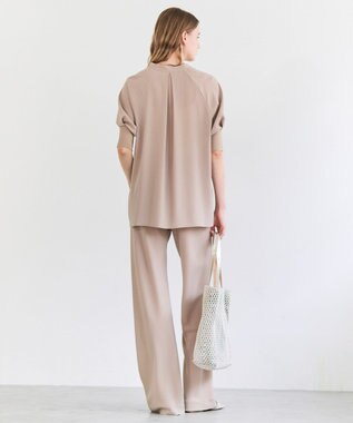 BEIGE， FLEUR / ドレープニット カフスブラウス Beige