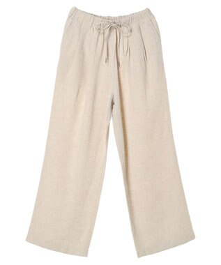 AMERICAN HOLIC 接触冷感リネンブレンドワイドパンツ Light Beige