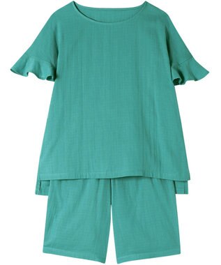 Wing パジャマ 綿100%(本体) 二重ガーゼ 5分袖 半袖 5分丈 レディース EP1002 ウイング／ワコール