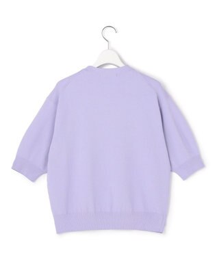 23区 【先行予約】セミマットフリゼ リラクシー ニット Tシャツ ライラック系