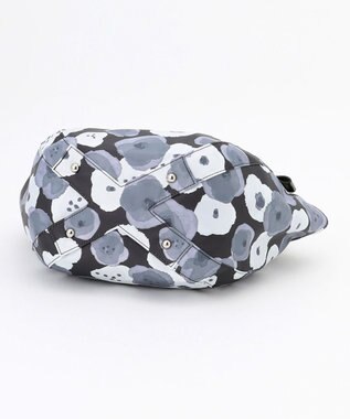 Y'SACCS 総柄プリントミニトートバッグ グレー(花柄）