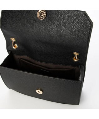 UNBILLION kakatoo プラチェーンハンドルスクエアショルダー ブラック