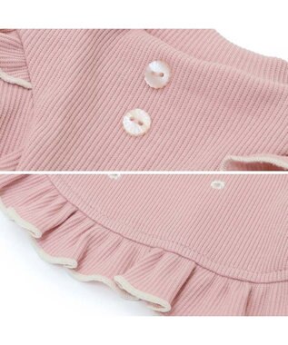 PET PARADISE ペットパラダイス  プレミアムペティヒー ト 花フリルTシャツ  中型犬 ピンク