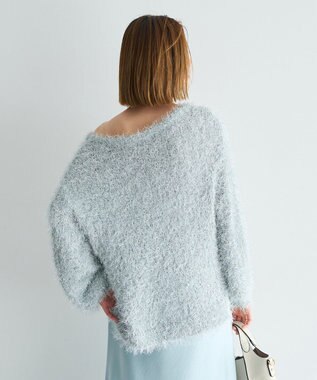 YECCA VECCA ラメ混シャギーニット Light Gray