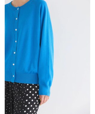 AMERICAN HOLIC ＵＶカットクルーネックニットカーディガン Blue