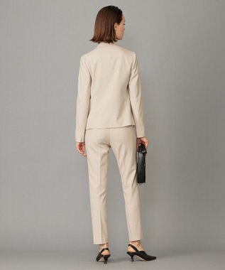 ICB 【セットアップ対応】ウールストレッチ テーパードパンツ トープ系